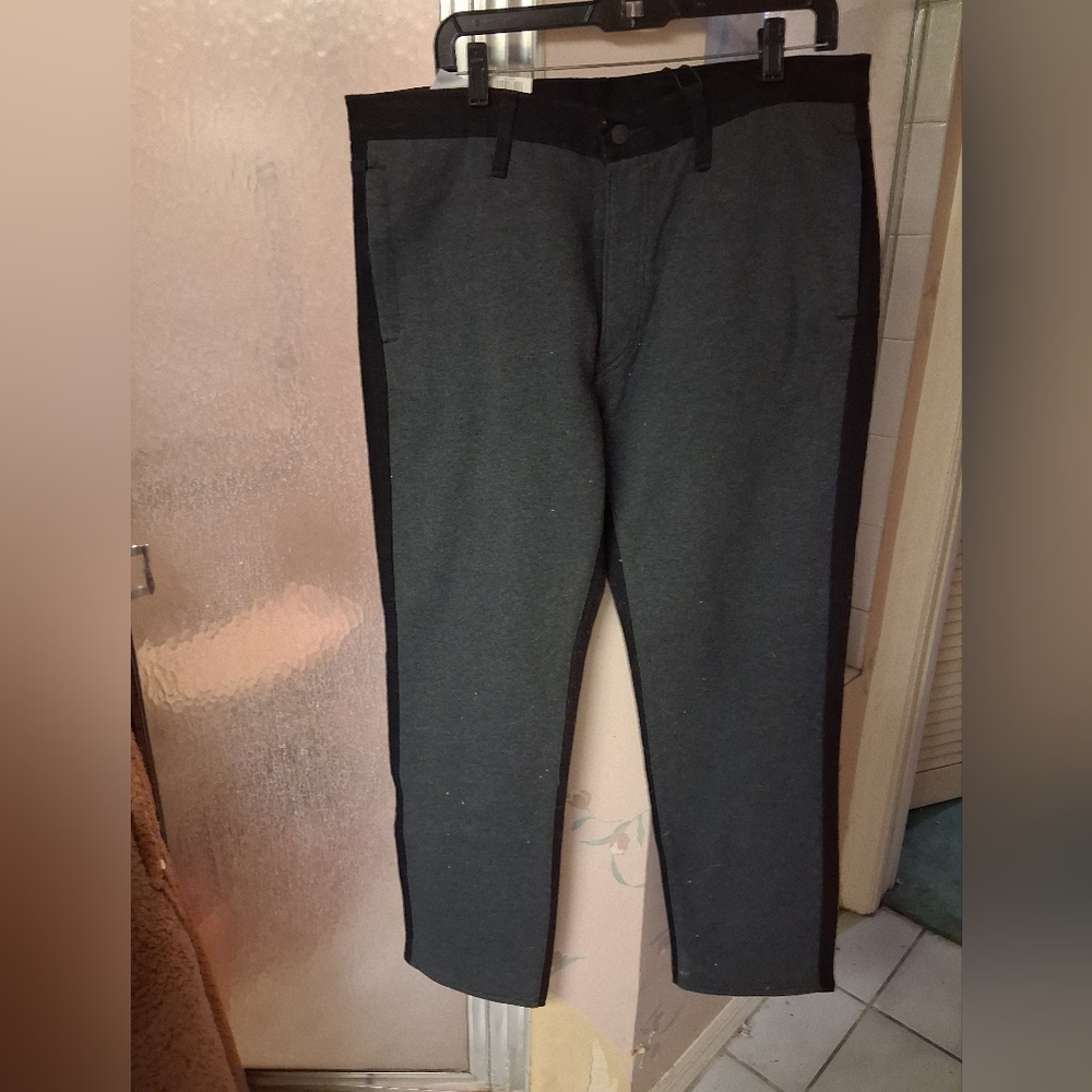 New Levi's Premium 541 36 x 32 Grey/Black Stretch Jeans